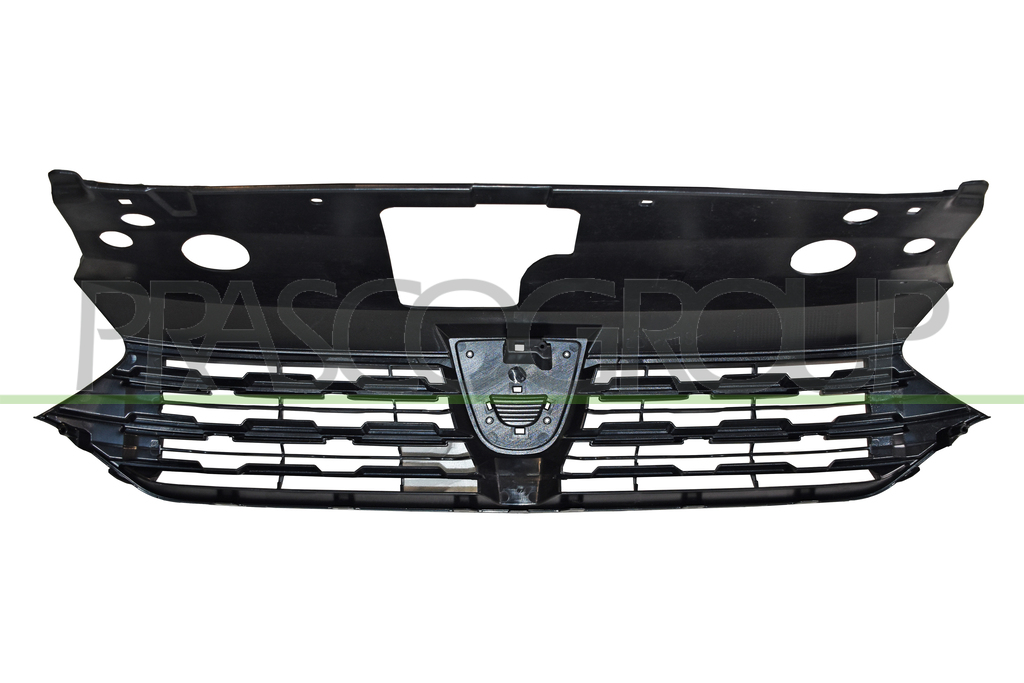 GRILLE CALANDRE NOIRE STRUCTURE' AVEC MOULURES CHROMEES-AVEC INSERTS CHROMES