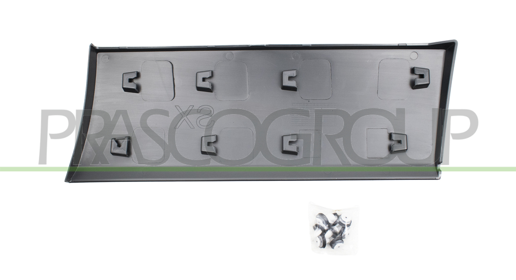 MOLDURA ALETA TRASERA DERECHA-LATERAL-INFERIOR-CON CLIPS-NEGRA MOD. PASO LUNGO