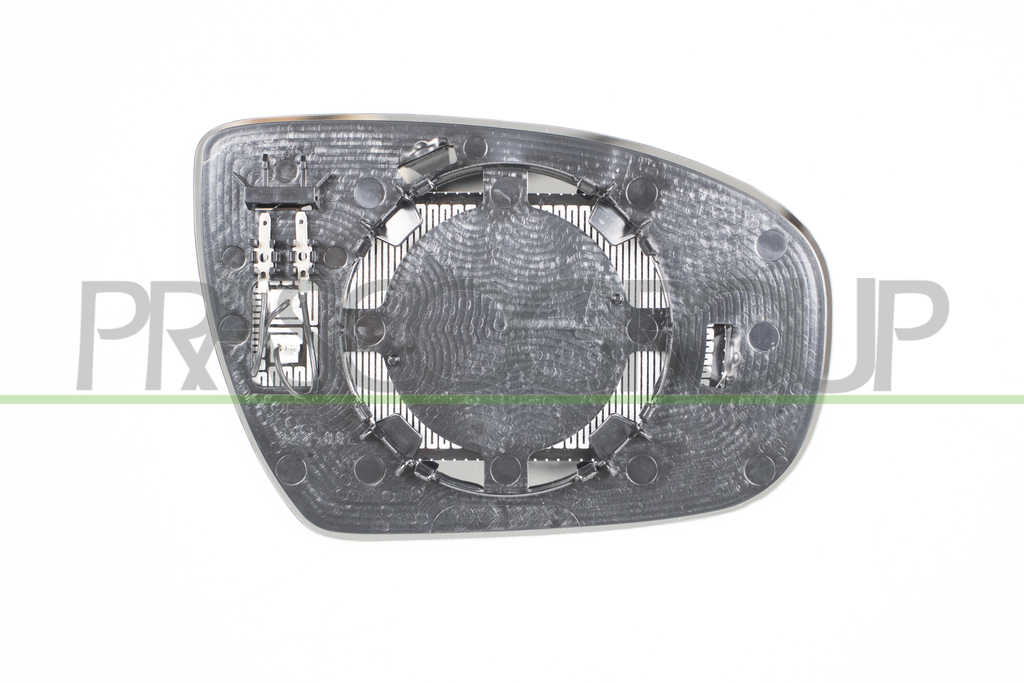 MIRROR GLASS BASE LEFT-HEATED-CONVEX-CHROME