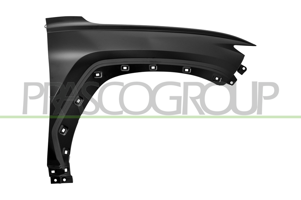 FRONT FENDER RIGHT-WITH WING EXTENSION HOLES