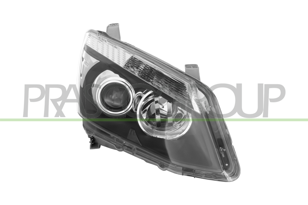 OPTICA DERECHA H11+HB3 ELECTRICA-SIN MOTOR-NEGRO