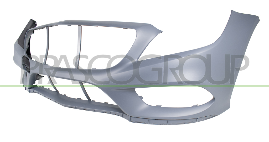 FRONT BUMPER-PRIMED-WITH TOW HOOK COVER-WITH CUTTING MARKS FOR PDC AND PARK ASSIST MOD. AMG