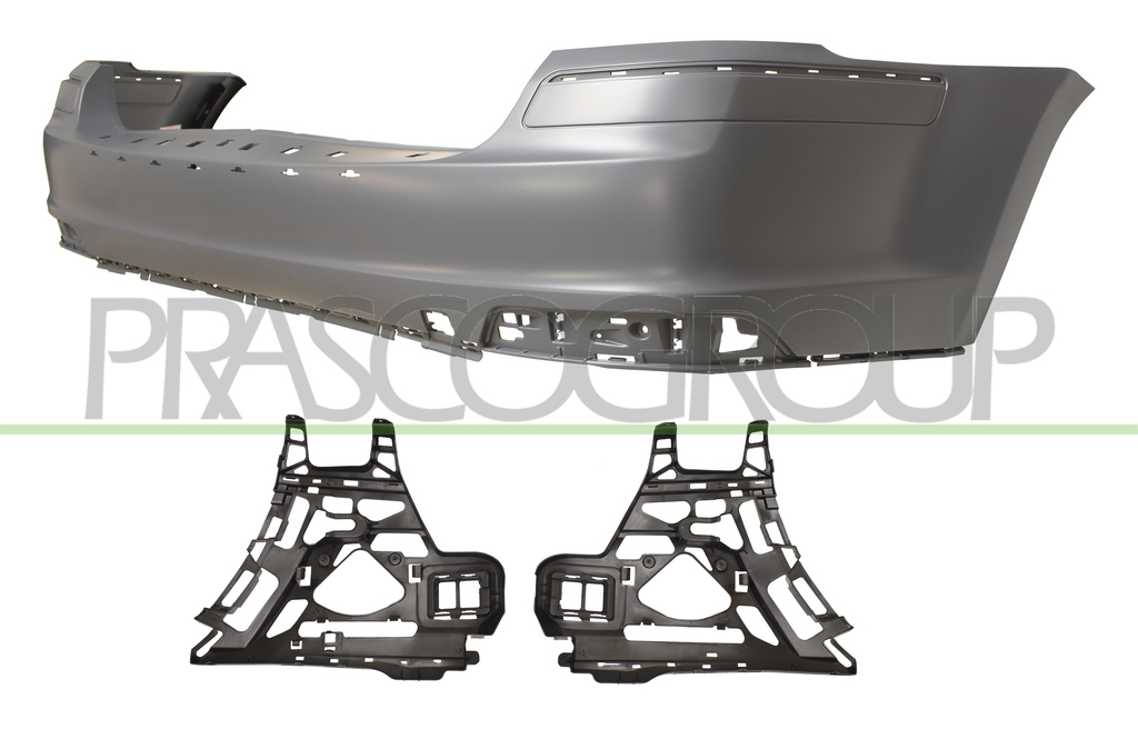 REAR BUMPER-PRIMED-WITH SENSOR CUTTING MARKS