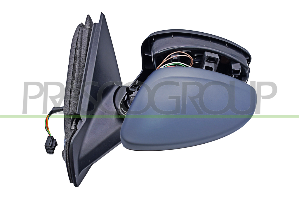 RETROVISORE SINISTRO-ELETTRICO-CON PRIMER-TERMICO-CON FANALE-CONVESSO-6 PINS