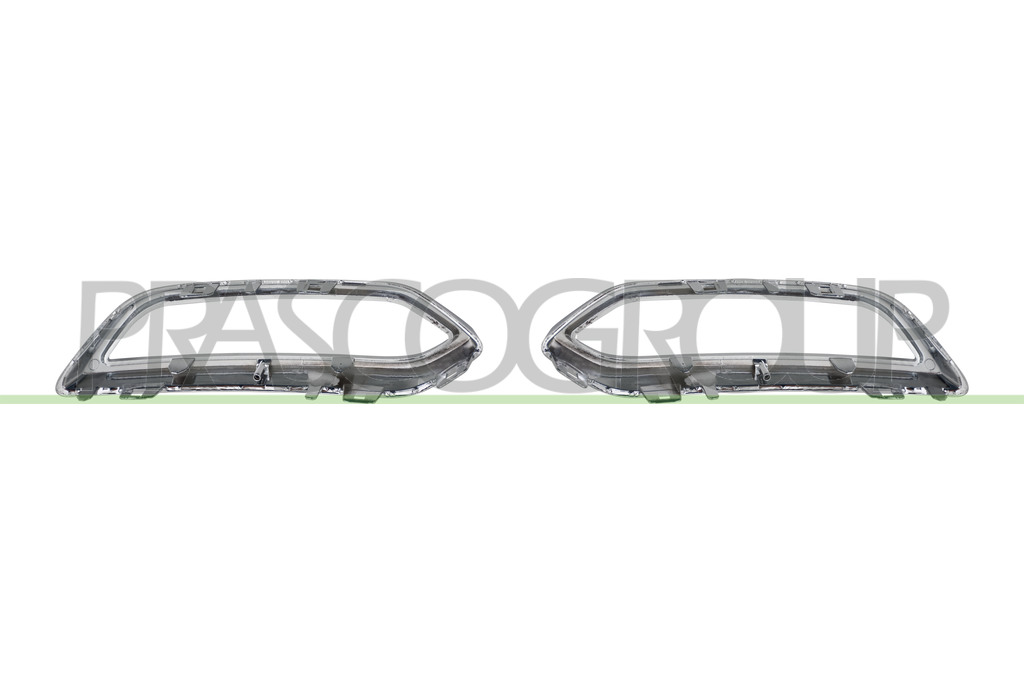 JEU DE BANDEAU CHROME' DE SPOILER DE PARE-CHOCS ARRIERE MOD. 4 PORTES (DROIT+GAUCHE)