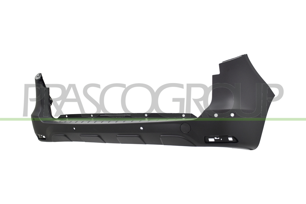 PARAURTI POSTERIORE-NERO-GOFFRATO-CON TAPPO COPRIGANCIO-CON FORI PDC+SUPPORTI-CON FORI PARK ASSIST