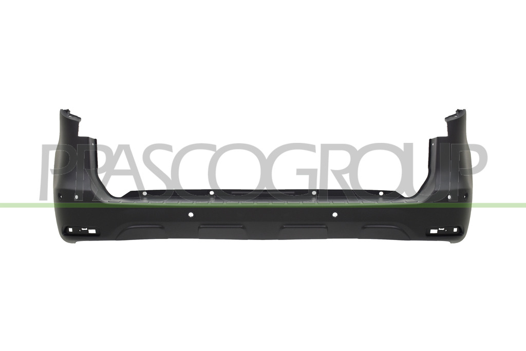 PARAURTI POSTERIORE-NERO-GOFFRATO-CON TAPPO COPRIGANCIO-CON FORI PDC+SUPPORTI-CON FORI PARK ASSIST