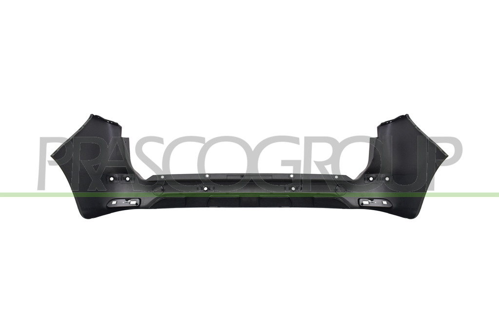 PARAURTI POSTERIORE-NERO-GOFFRATO-CON TAPPO COPRIGANCIO-CON FORI PDC+SUPPORTI-CON FORI PARK ASSIST