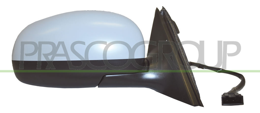 DOOR MIRROR RIGHT-ELECTRIC-HEATED-PRIMED-CONVEX-CHROME