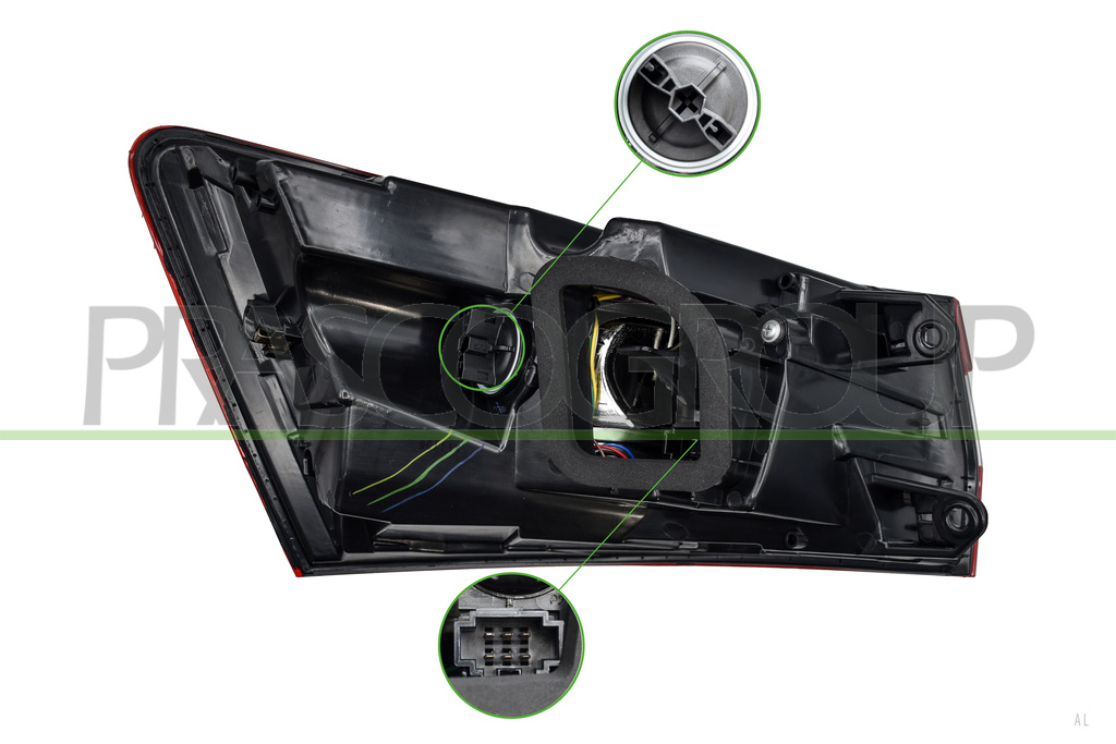 TAIL LAMP RIGHT-OUTER-WITH BULB HOLDER-LED MOD. STATION WAGON-VARROC TYPE