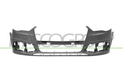 PARAURTI ANTERIORE-CON PRIMER-CON TAPPO COPRIGANCIO-CON TAPPI FISSI SU FORI LAVAFARI-CON TRACCE PDC E PARK ASSIST MOD. S-LINE