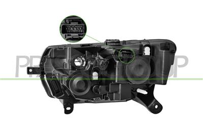 PROIETTORE DESTRO H7+H7-ELETTRICO-SENZA MOTORE-LED