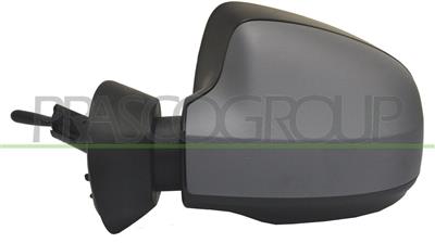 DOOR MIRROR LEFT-CABLE-PRIMED-CONVEX-CHROME
