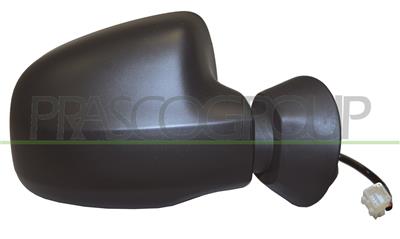 DOOR MIRROR RIGHT-ELECTRIC-BLACK-HEATED-CONVEX-CHROME