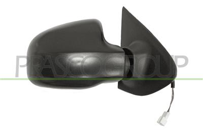 DOOR MIRROR RIGHT-ELECTRIC-BLACK-HEATED-WITH SENSOR-CONVEX-CHROME