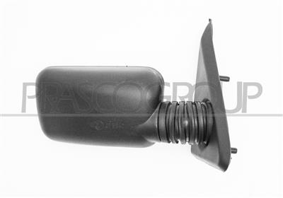 DOOR MIRROR RIGHT-MANUAL-BLACK-CONVEX-CHROME