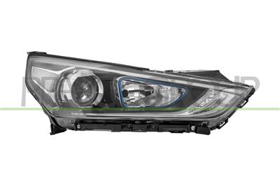 HEADLAMP RIGHT H7+HB3 ELECTRIC-WITH MOTOR-BLUE