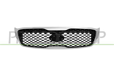 RADIATOR GRILLE-BLACK-WITH CHROME FRAME