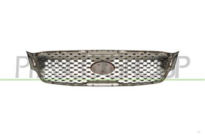 RADIATOR GRILLE-BLACK-WITH CHROME FRAME
