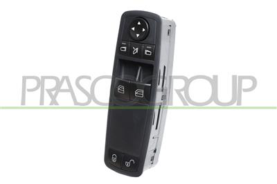 FRONT DOOR LEFT WINDOW REGULATOR PUSH-BUTTON PANEL-BLACK-2 SWITCHES-3 PINS