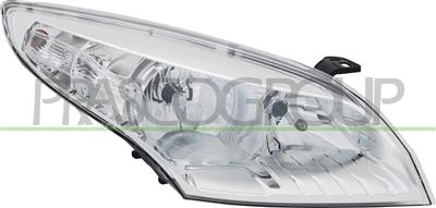 HEADLAMP RIGHT H7+H7 ELECTRIC-WITH MOTOR-CHROME