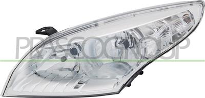 HEADLAMP LEFT H7+H7 ELECTRIC-WITH MOTOR-CHROME