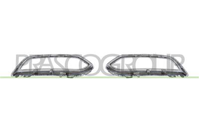 JEU DE BANDEAU CHROME' DE SPOILER DE PARE-CHOCS ARRIERE MOD. 4 PORTES (DROIT+GAUCHE)