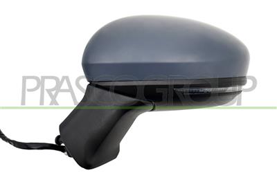 DOOR MIRROR LEFT-ELECTRIC-PRIMED-HEATED-WITH LAMP-ASPHERICAL-7 PINS