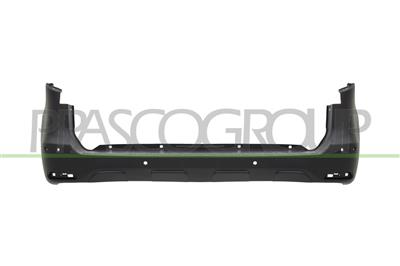 PARAURTI POSTERIORE-NERO-GOFFRATO-CON TAPPO COPRIGANCIO-CON FORI PDC+SUPPORTI-CON FORI PARK ASSIST