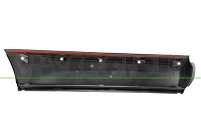 MOLDURA PUERTA TRASERA IZQUIERDA NEGRO-CON PERFIL CROMADO