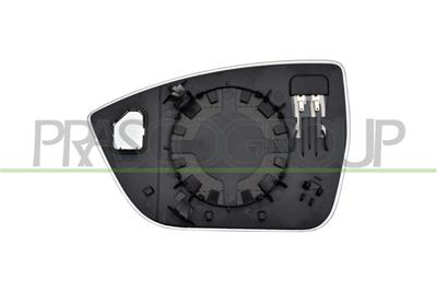 MIRROR GLASS BASE RIGHT-HEATED-CONVEX