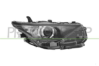 HEADLAMP RIGHT HIR-2 ELECTRIC-WITH MOTOR-WITH DAY RUNNING LIGHT-LED-BLACK