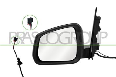 RETROVISORE SINISTRO-ELETTRICO-NERO-TERMICO-CONVESSO-5 PINS
