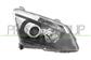 OPTICA DERECHA H11+HB3 ELECTRICA-SIN MOTOR-NEGRO